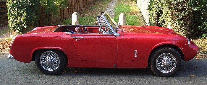 side profile of bonnet